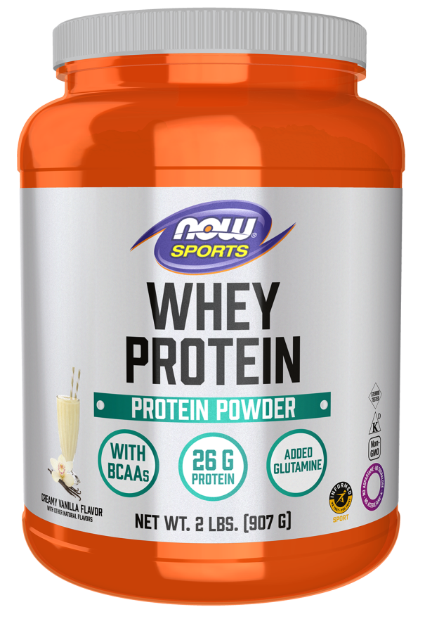 Whey Protein, Creamy Vanilla Powder - 2 lbs. bottle front