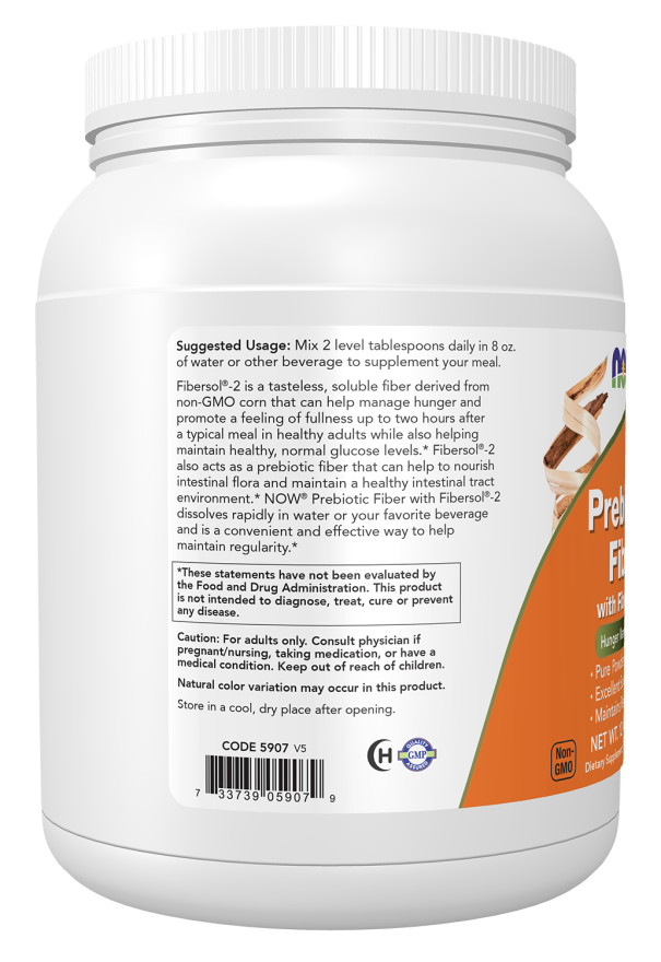 Prebiotic Fiber with Fibersol®-2 Powder - 12 oz. Bottle Bottle Left