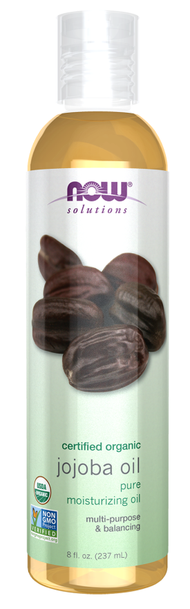 Jojoba Oil, Organic - 8 fl. oz. Bottle Front