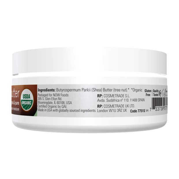 Shea Butter, Organic & Pure - 3 oz. Jar Right