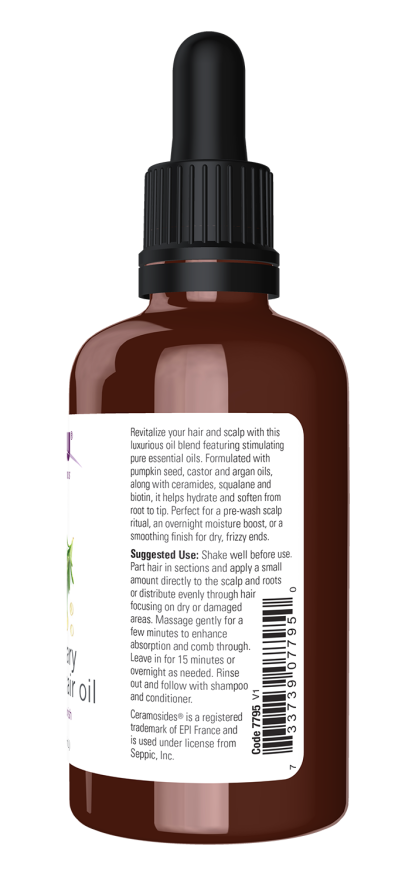 Rosemary Scalp & Hair Oil - 2 fl. oz. Bottle Front