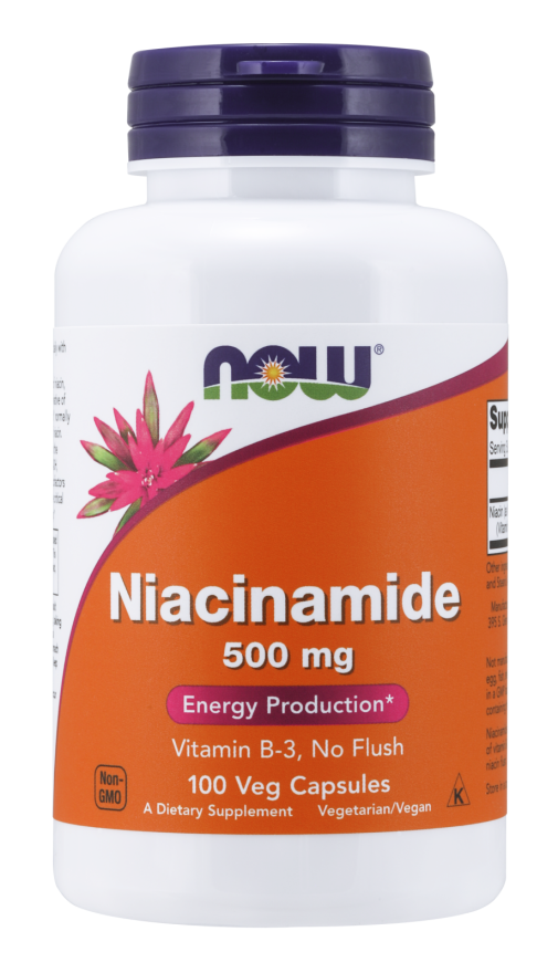Niacinamide (B-3) 500 mg - 100 Veg Capsules