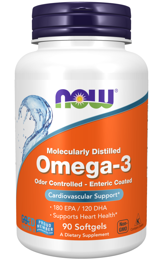 Omega-3, Molecularly Distilled & Enteric Coated - 90 Softgels