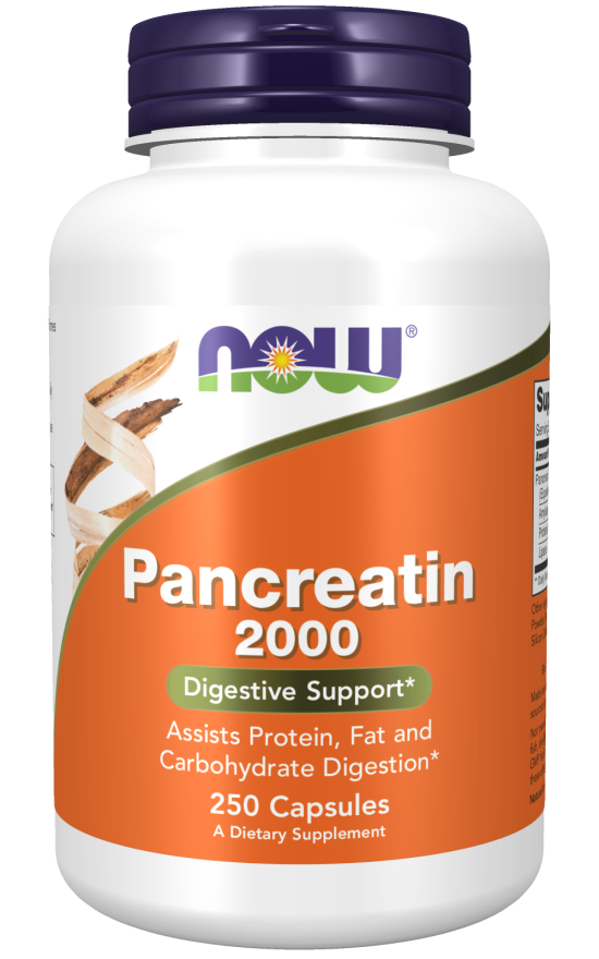 Pancreatin Supplement Digestive Support NOW Supplements