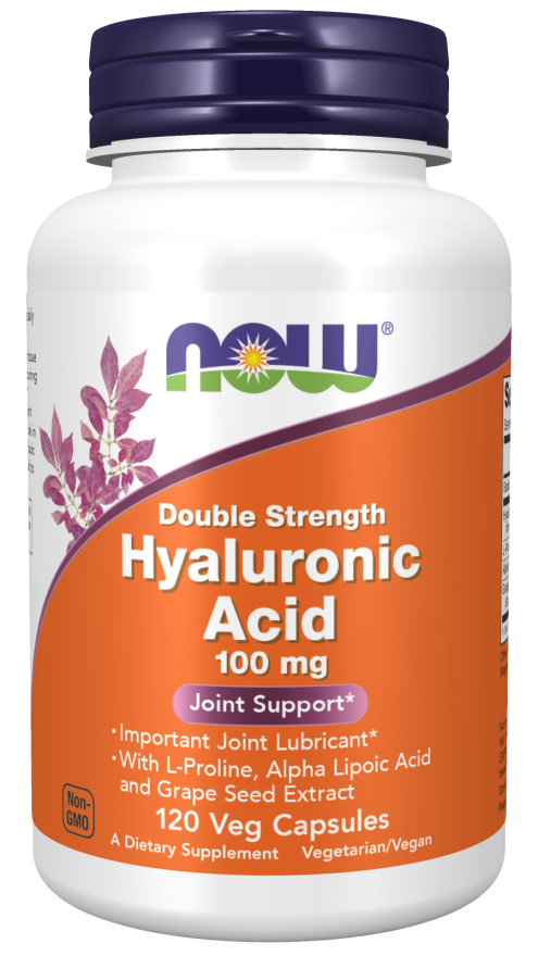 Hyaluronic Acid, Double Strength 100 mg - 120 Veg Capsules