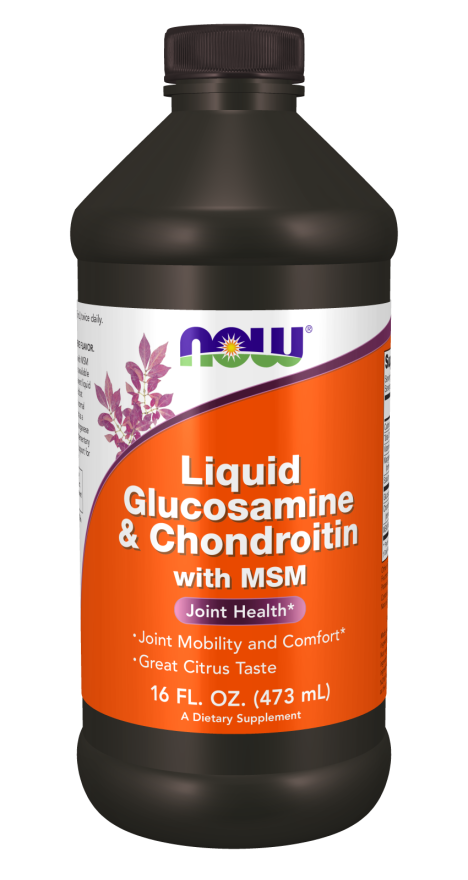 vasteland Kunstmatig rekenkundig Glucosamine & Chondroitin | With MSM Liquid | NOW "