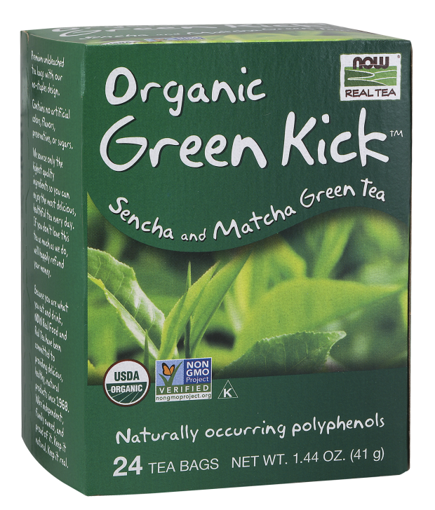 Sencha and Matcha Green Tea Green Kick™ Tea NOW Real Tea®