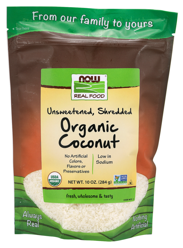 Shredded Organic Coconut Unsweetened NOW Real Food®