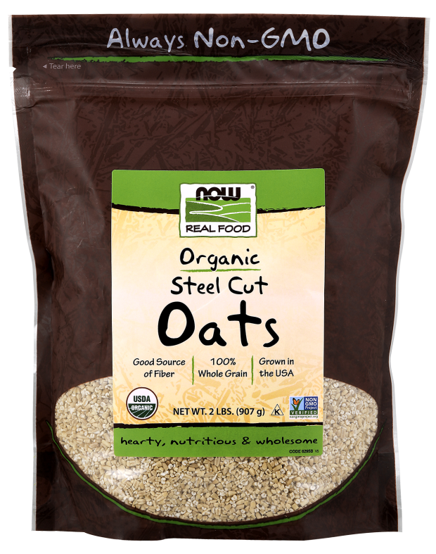 Steel Cut Oats Organic Oats NOW Foods