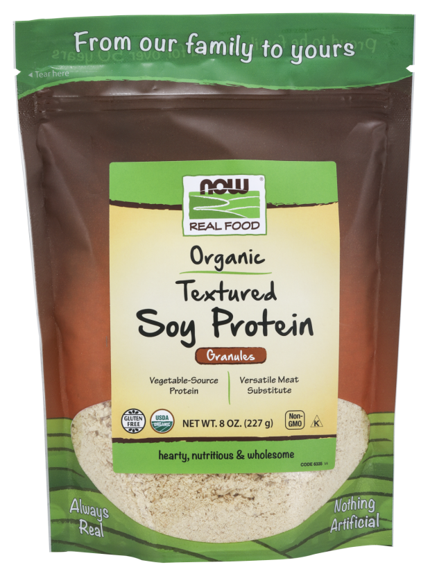 Textured Soy Protein Granules Now Foods