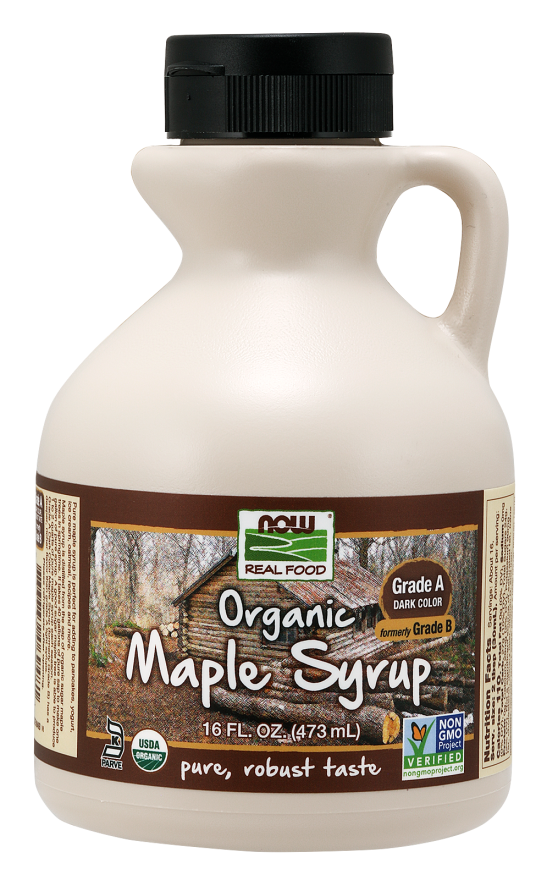 Organic Maple Syrup Grade B Pure Maple Syrup NOW Foods