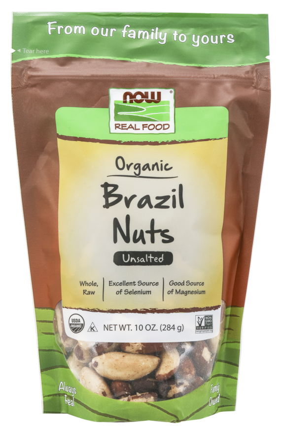 Brazil Nuts Organic, Whole, Raw & Unsalted Nuts NOW Foods®