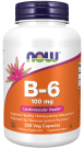 Vitamin B-6 100 mg - 250 Veg Capsules Bottle