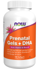 Prenatal Gels + DHA - 180 Softgels Bottle