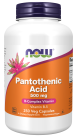 Pantothenic Acid 500 mg - 250 Veg Capsules Bottle