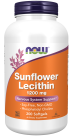 Sunflower Lecithin 1200 mg Soy-Free, Non-GMO - 200 Softgels Bottle