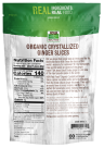 Ginger Slices, Crystallized & Organic - 12 oz. Back Bag