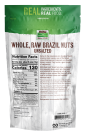 Brazil Nuts, Raw, Whole & Unsalted - 12 oz. Back Bag