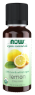 Lemon Oil, Organic - 1 fl. oz. Bottle Front