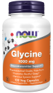 Glycine 1000 mg - 100 Veg Capsules Bottle Front