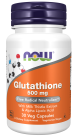 Glutathione 500 mg - 30 Veg Capsules Bottle Front