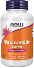 Niacinamide (B-3) 500 mg - 100 Veg Capsules bottle front