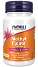 Methyl Folate 1,000 mcg - 90 Tablets bottle front