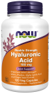 Hyaluronic Acid, Double Strength 100 mg - 120 Veg Capsules Bottle Front
