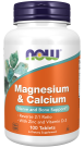 Magnesium & Calcium - 100 Tablets Bottle Front
