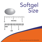 Sun-E™ 400 - 60 Softgels Size Chart .65 inch