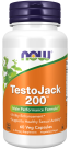 TestoJack 200™ Extra Strength - 60 Veg Capsules Bottle Front