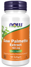Saw Palmetto Extract 160 mg - 120 Softgels Bottle Front