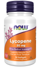 Lycopene 20 mg - 50 Softgels Bottle Front