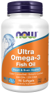 Ultra Omega-3 (Bovine Gelatin) - 90 Softgels Bottle Front