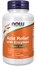 Acid Relief with Enzymes - 60 Chewables Bottle front