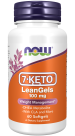 7-KETO® LeanGels™ 100 mg - 60 Softgels Bottle Front