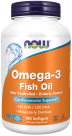 Omega-3, Molecularly Distilled & Enteric Coated - 180 Softgels Bottle