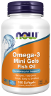 Omega-3 Mini Gels - 180 Softgels Bottle Front