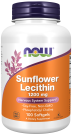 Sunflower Lecithin 1200 mg Soy-Free, Non-GMO - 100 Softgels Bottle Front