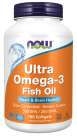 Ultra Omega-3 (Bovine Gelatin) - 180 Softgels Bottle Front