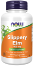 Slippery Elm 400 mg - 100 Veg Capsules Bottle Front