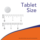 Copper Glycinate - 120 Tablets Size Chart .375 inch