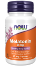 Melatonin 3 mg - 60 Veg Capsules Bottle Front