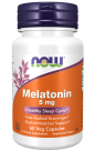 Melatonin 5 mg - 60 Veg Capsules Bottle Front