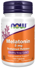Melatonin 5 mg Sustained Release - 120 Tablets Bottle Front