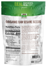 Sesame Seeds, Organic & Raw Bag Back