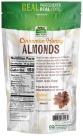 Cinnamon Honey Almonds 12 oz. Back Bag