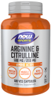 Arginine & Citrulline 500 mg / 250 mg - 120 Veg Capsules Bottle Front