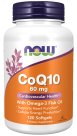 CoQ10 60 mg with Omega-3 Fish Oil - 120 Softgels Bottle Front