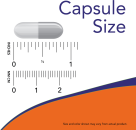 L-Tyrosine 500 mg - 120 Capsules Size Chart Approximately .875 inch